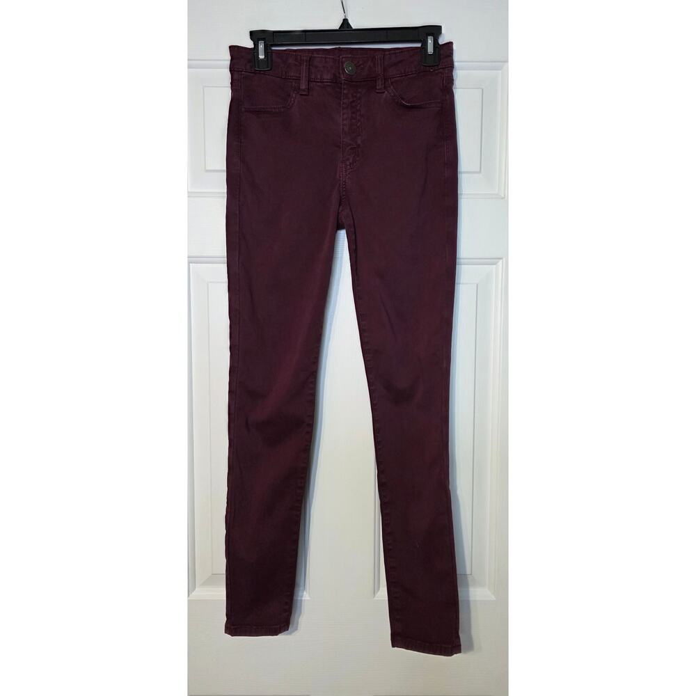 American‎ Eagle maroon hi-rise jegging Size 4
